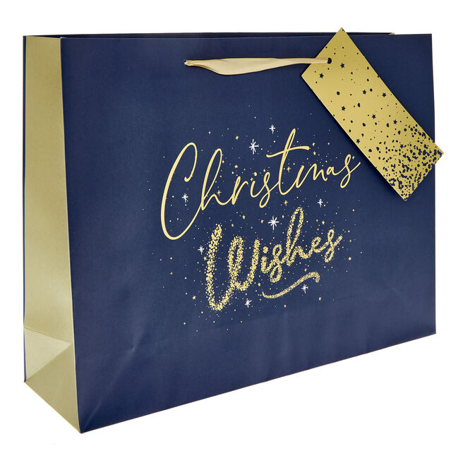 Christmas Wishes Extra Large Landscape Christmas Gift Bag