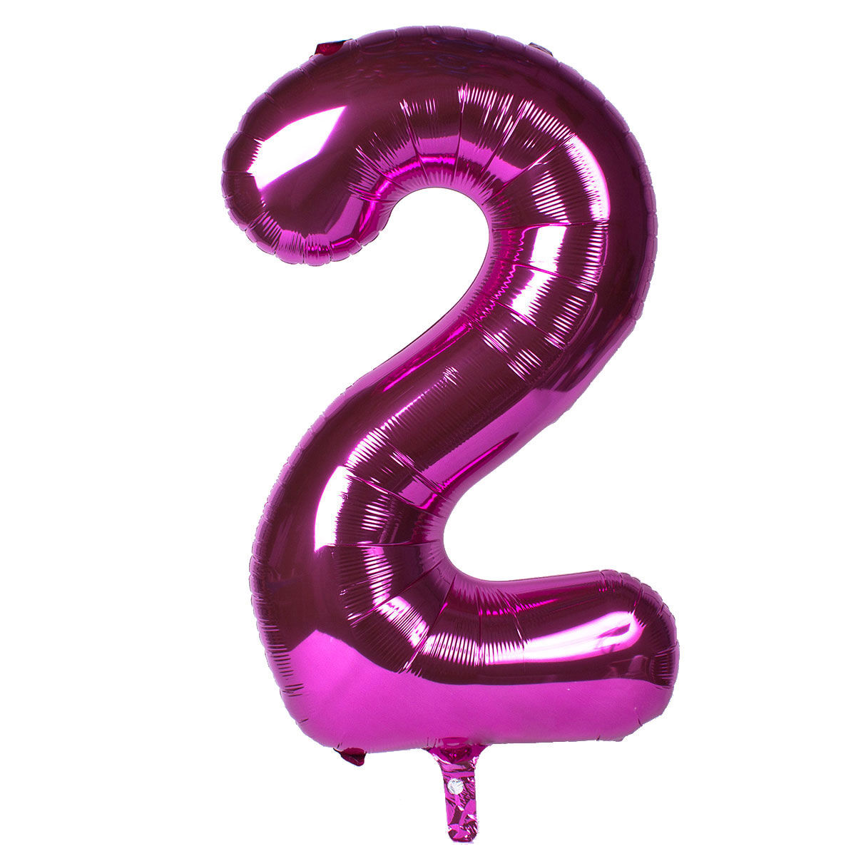 Number 2 shop balloon pink