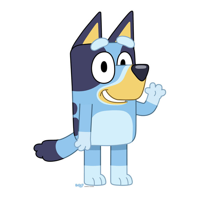 Small Bluey Cardboard Cutout