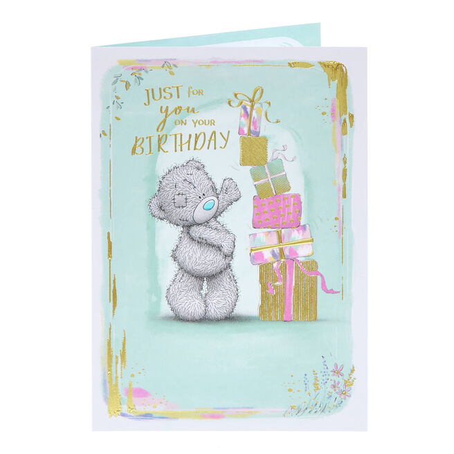 Me To You Tatty Teddy Just For You Presents Birthday Card