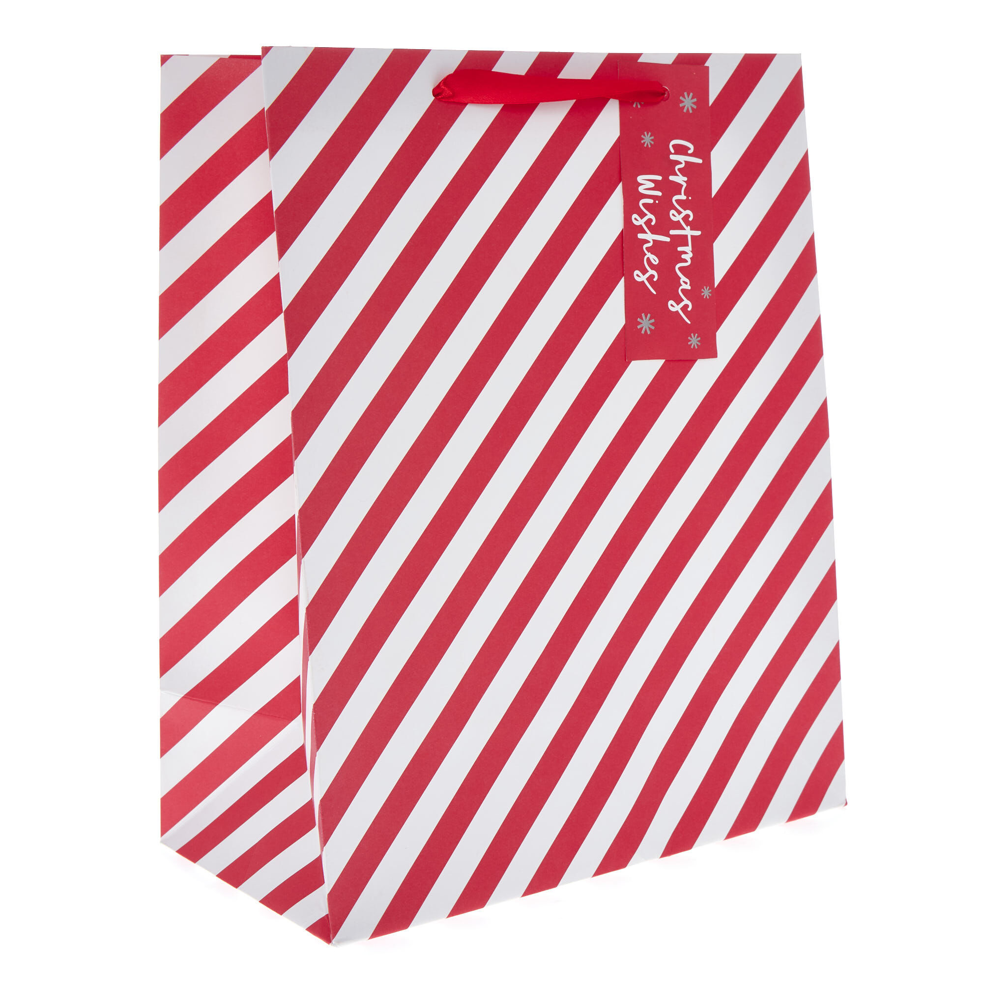 Buy Candy Cane Christmas Wishes Large Portrait Gift Bag for GBP 1.49 Card Factory UK