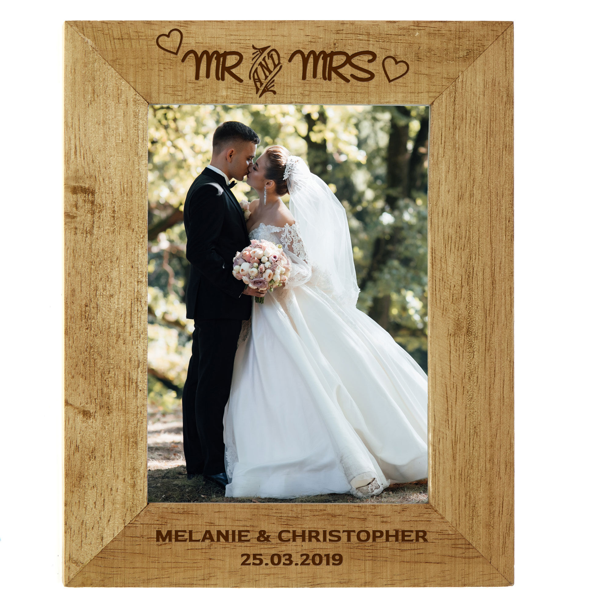 Silver I Do Wedding Picture Frame