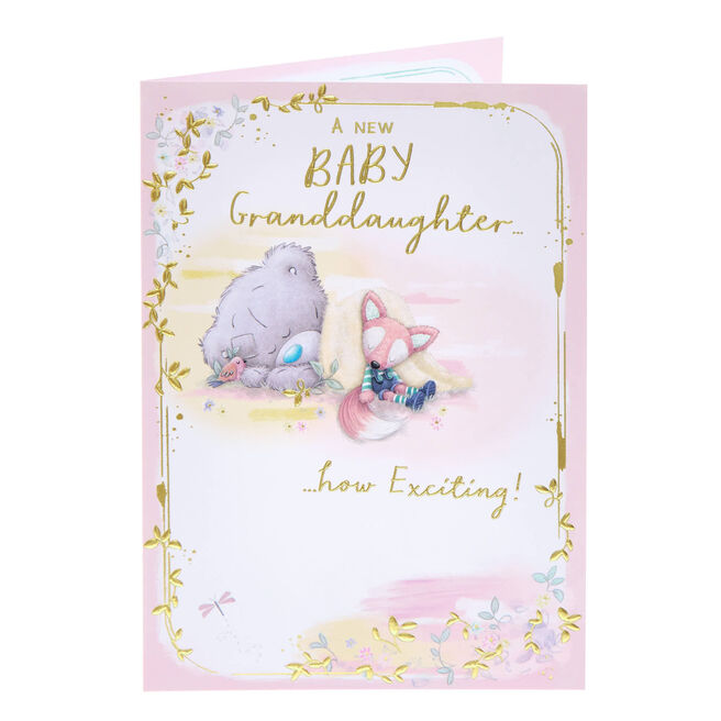 Me To You Tatty Teddy New Baby Granddaughter Card