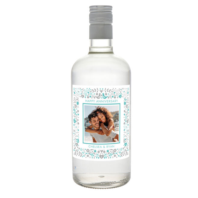 Personalised Gin - Anniversary Photo & Message