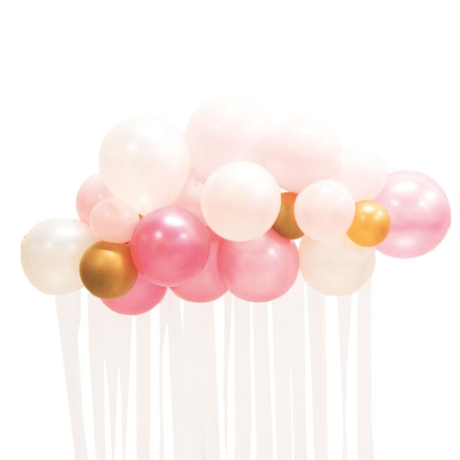 Pink & Gold Balloon Backdrop Kit