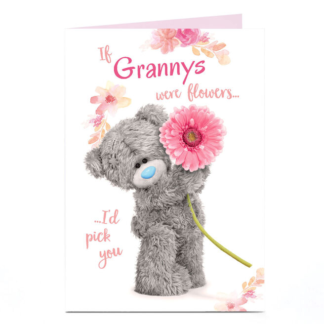 Personalised Tatty Teddy Mother's Day Card - If Grannys were Flowers