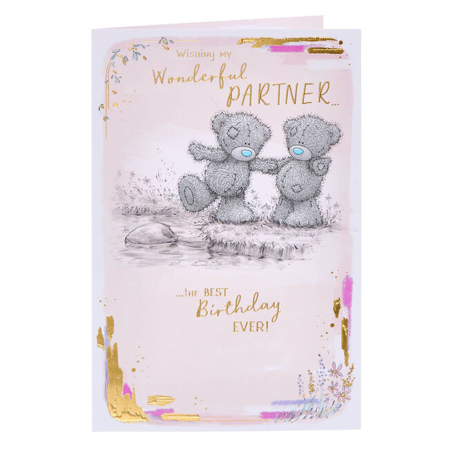 Me To You Tatty Teddy Wonderful Partner Birthday Card