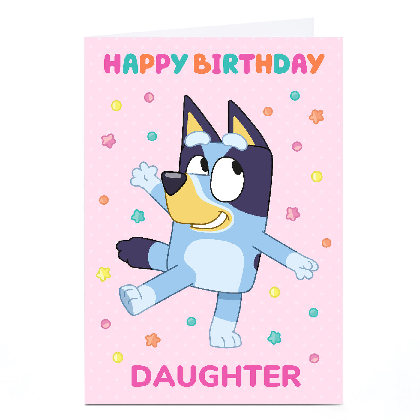 4th Birthday Card Kids Bluey Birthday Card Includes Envelope 6 X 6 Inches