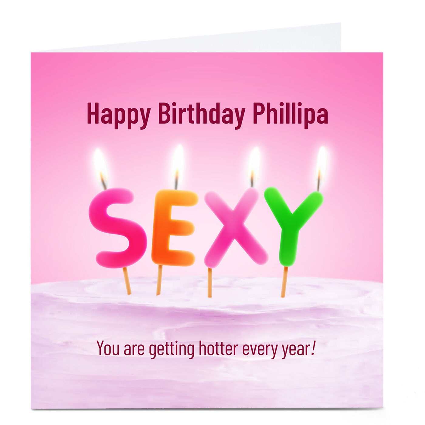 Buy Personalised Pg Quips Birthday Card Hotter Every Year For Gbp 329 Card Factory Uk 6678