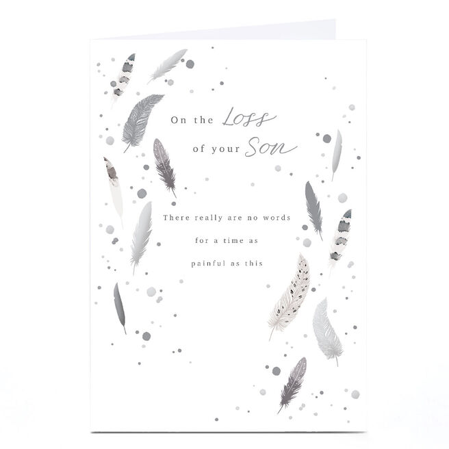 Personalised Sympathy Card - Loss Of Your Son