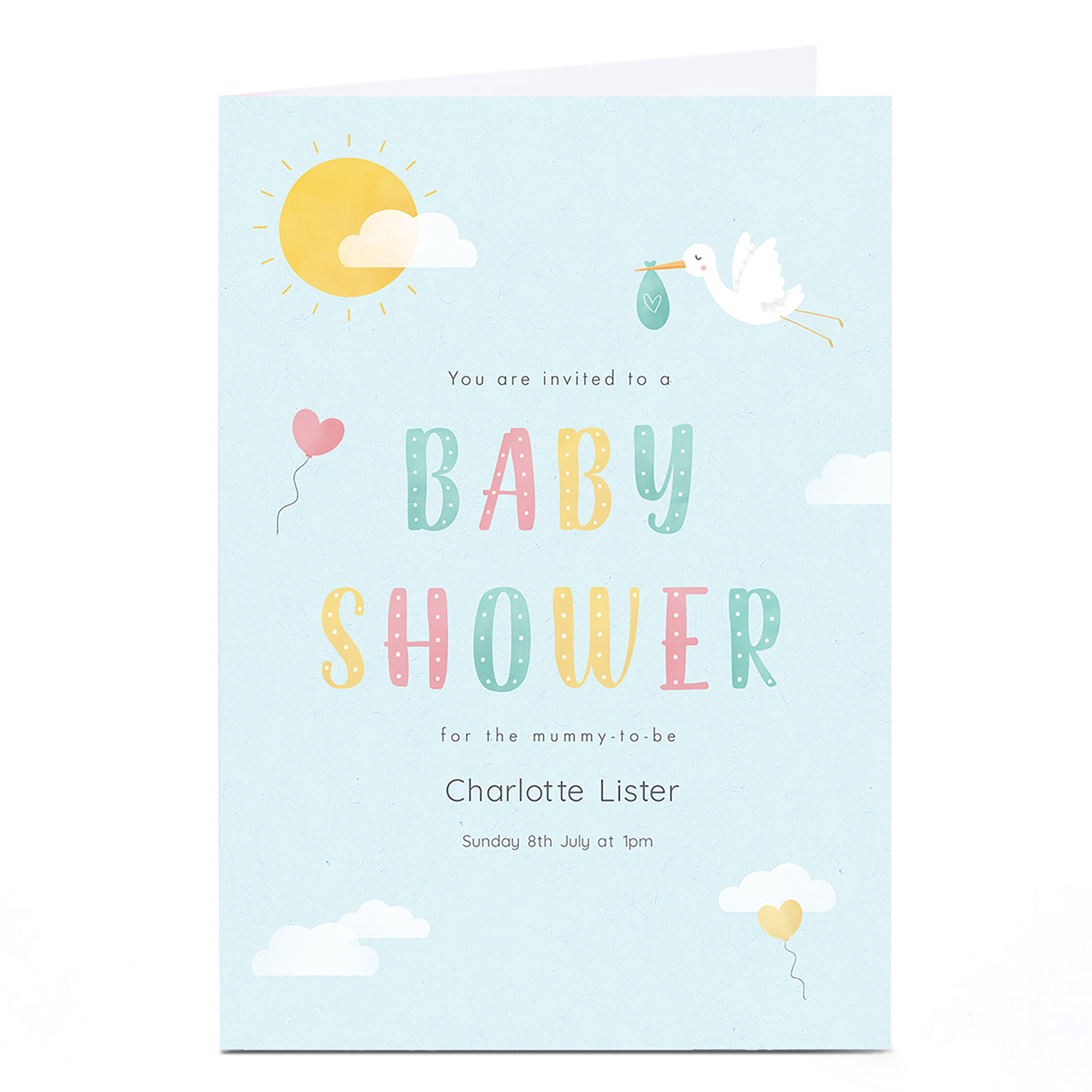 Baby shower decorations card clearance factory