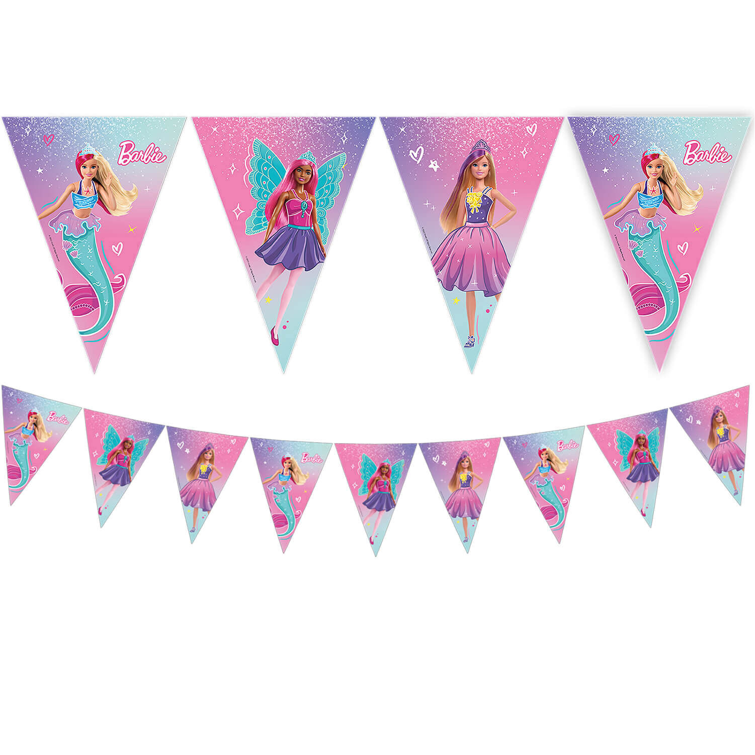 Buy Barbie Birthday Party Tableware Decorations Bundle 16