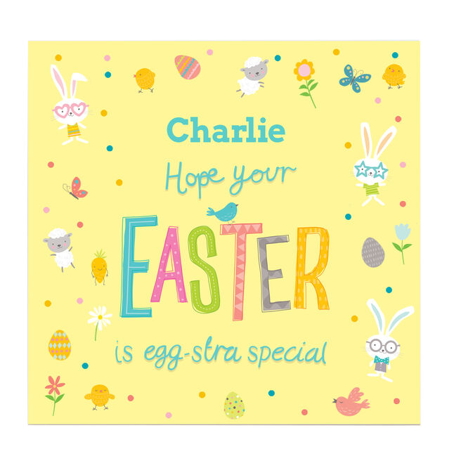 Personalised Easter Belgian Chocolates - Egg-stra Special
