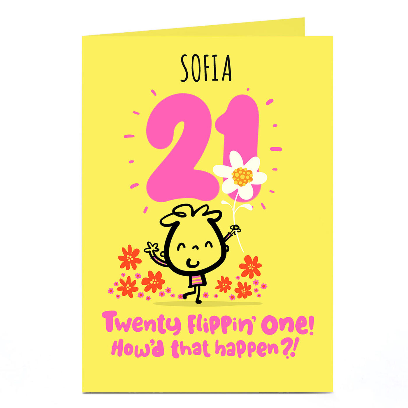 Buy Personalised Fruitloops 21st Birthday Card Twenty Flippin One