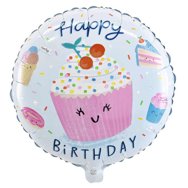 18-Inch Birthday Cupcake Foil Helium Balloon
