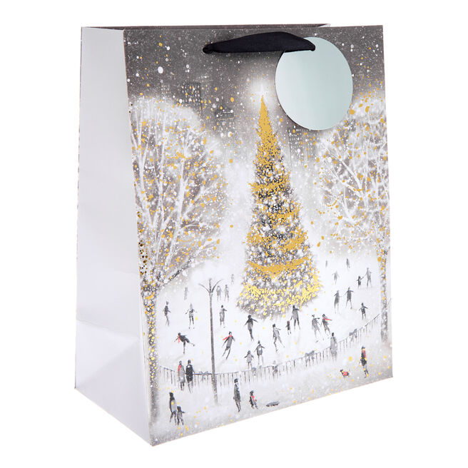 Winter Tree Large Portrait Christmas Gift Bag