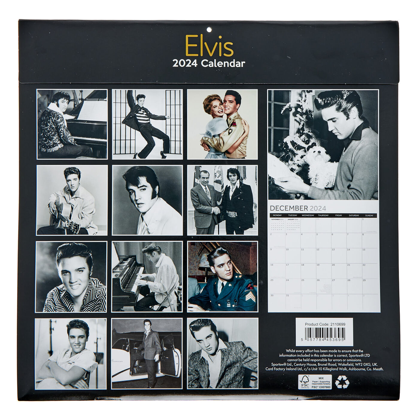 Buy Elvis 2024 Square Calendar for GBP 3.99 Card Factory UK