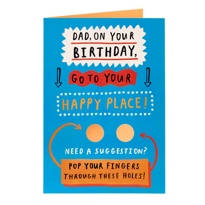 Dad Your Happy Place Birthday Card