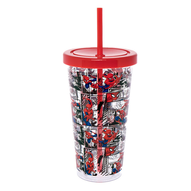 Spiderman Cup & Straw