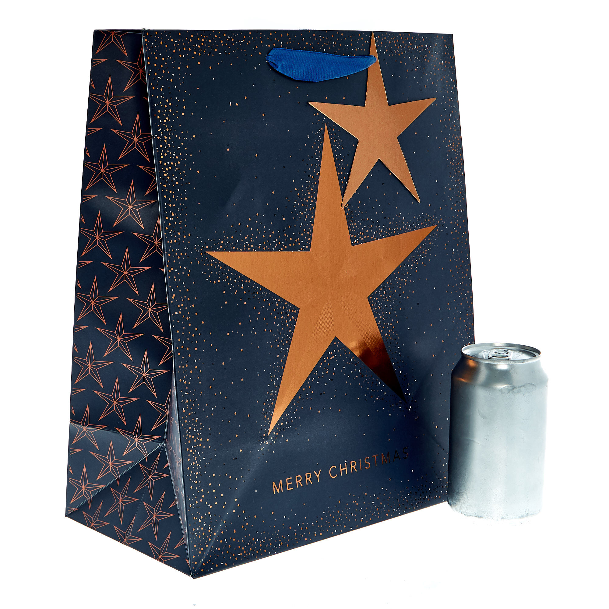 Large navy store gift bags