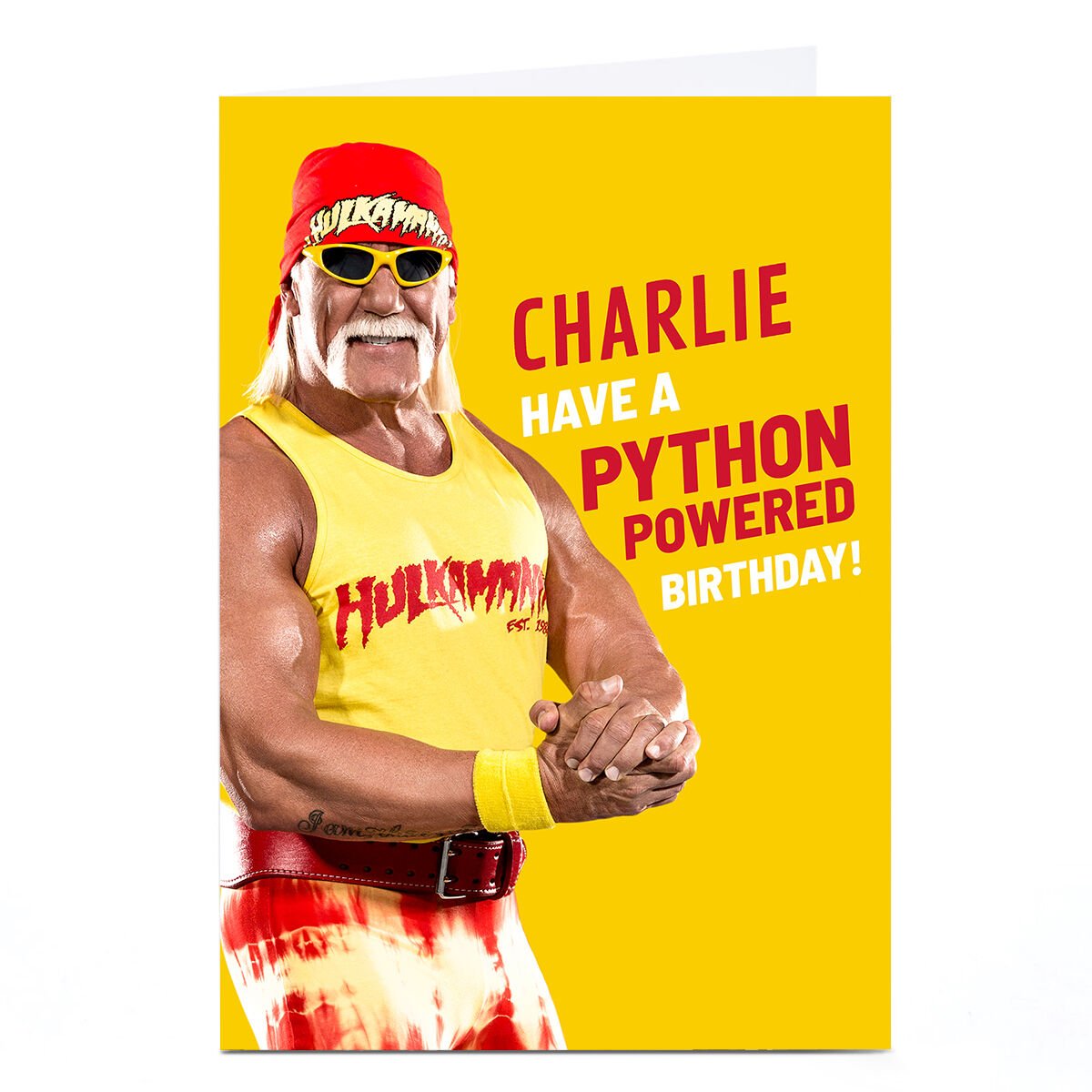 Hulk hogan discount birthday card