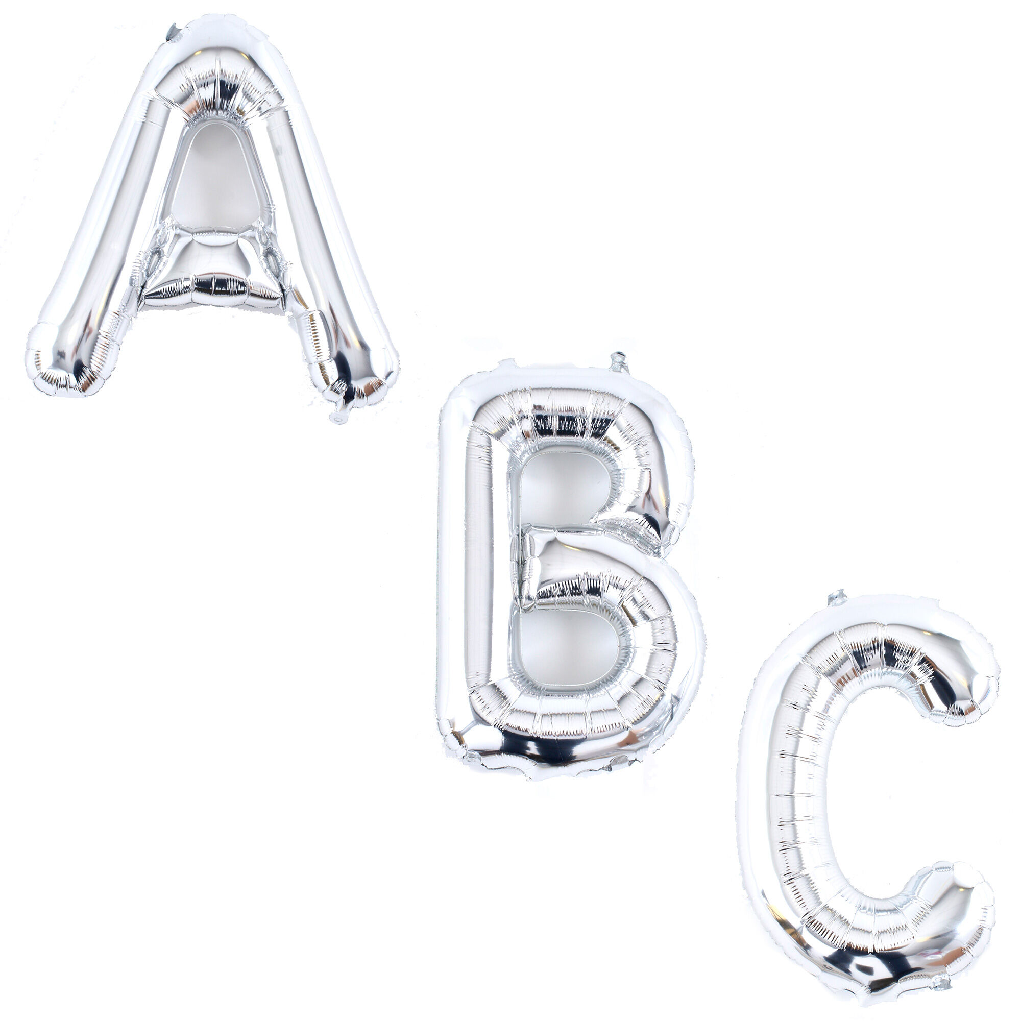 Individual letter clearance balloons