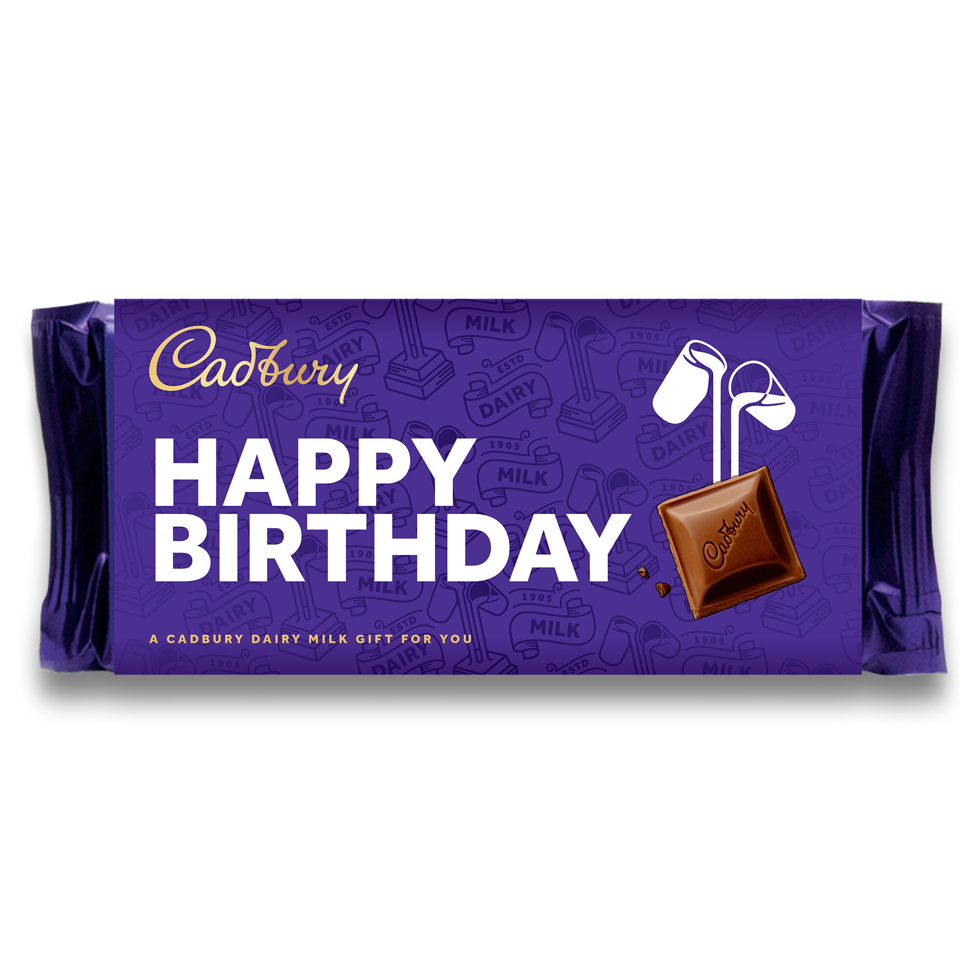 Happy Birthday Cadbury Dairy Milk (110g) – The Branded Gift Co