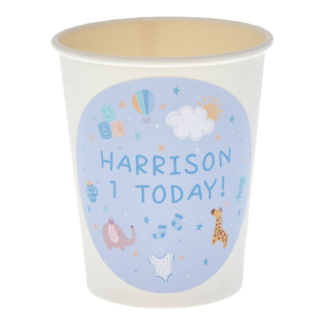 Baby Blue Personalised Party Cup