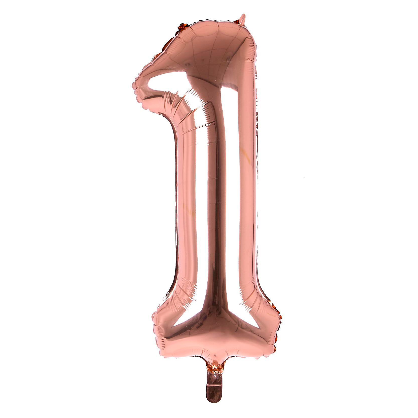 Buy Rose Gold Number 1 Giant Foil Helium Balloon Deflated for