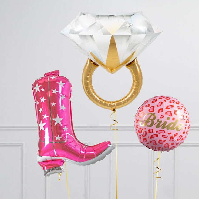 Cowgirl Hen Party Balloon Bundle - DELIVERED INFLATED!