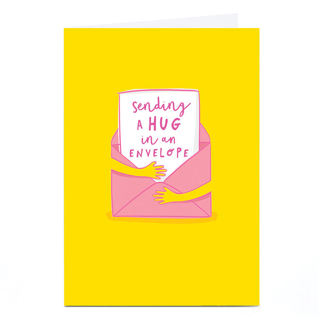 Personalised Card - Sending a Hug in an Envelope