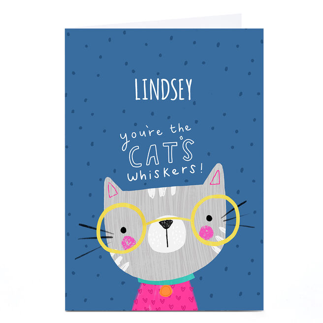 Personalised Jess Moorhouse Card - Cats Whiskers