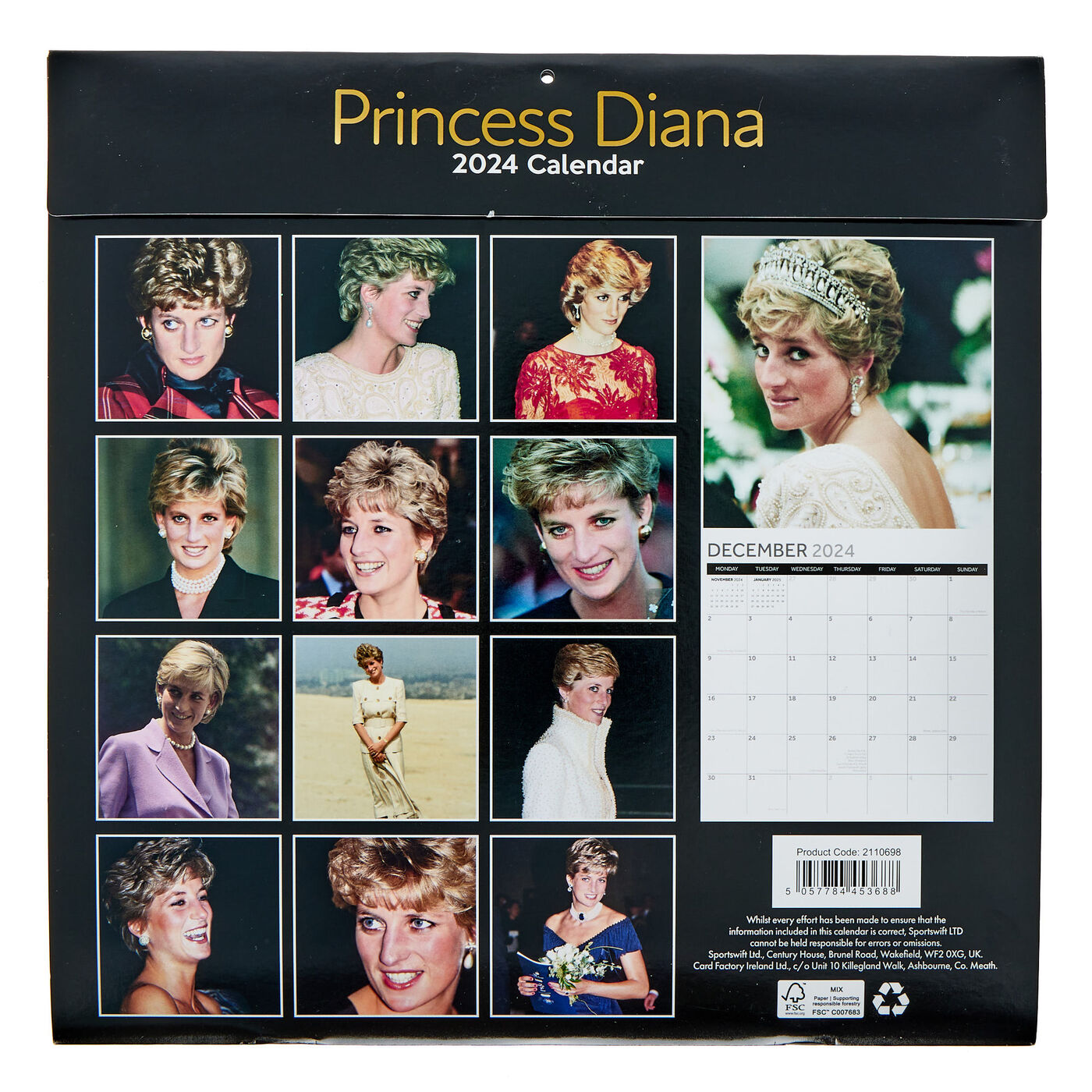 Buy Princess Diana 2024 Square Calendar for GBP 3.99 Card Factory UK