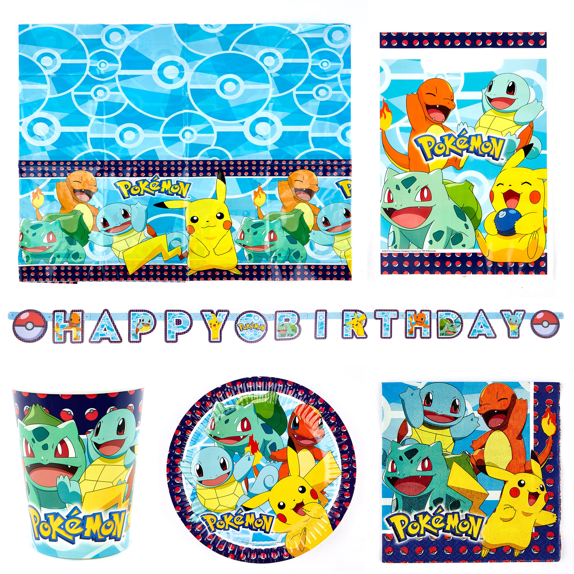 1iAM Pokemon theme birthday/Birthday decoration with Red-Yellow