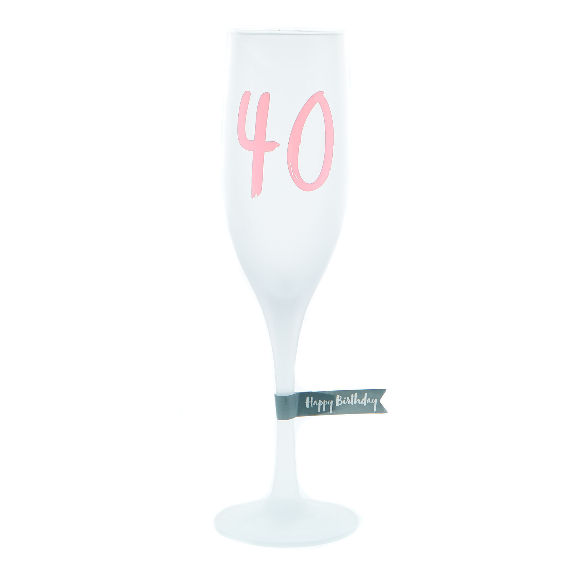 40th deals prosecco glass