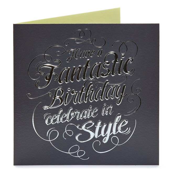 Birthday Card - Celebrate In Style