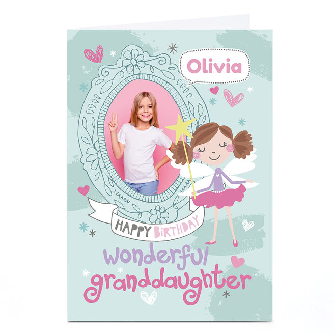 Photo Bev Hopwood Birthday Card - Wonderful Granddaughter Green