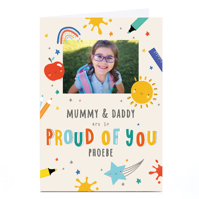 Personalised Congratulations School Card - Proud of You