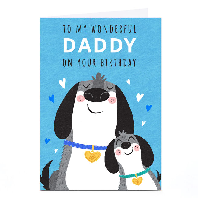 Personalised Dalia Clark Birthday Card - Daddy Dogs