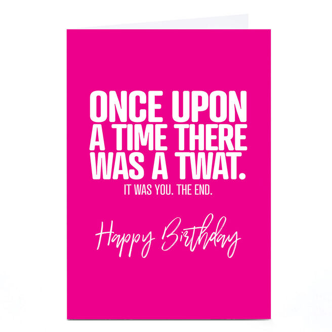 Personalised Punk Birthday Card - Once Upon A Time