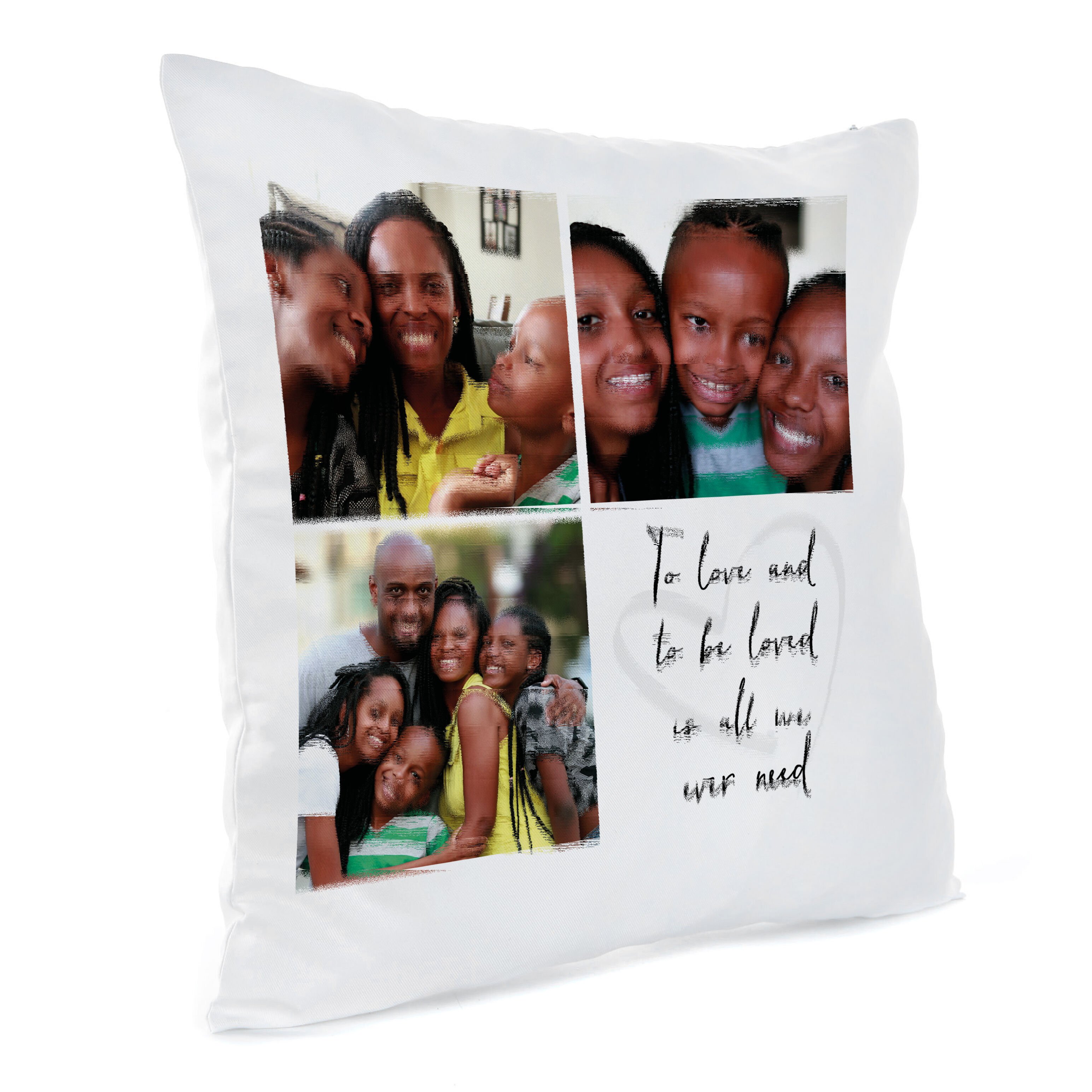 Personalised collage outlet cushion