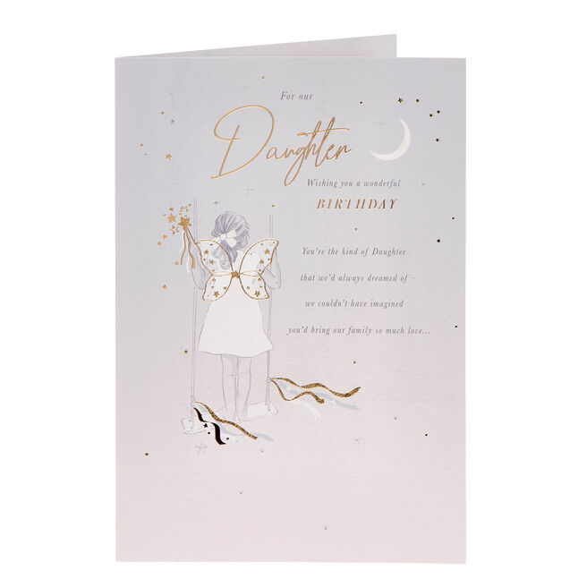 Daughter Wonderful Fairy Birthday Card