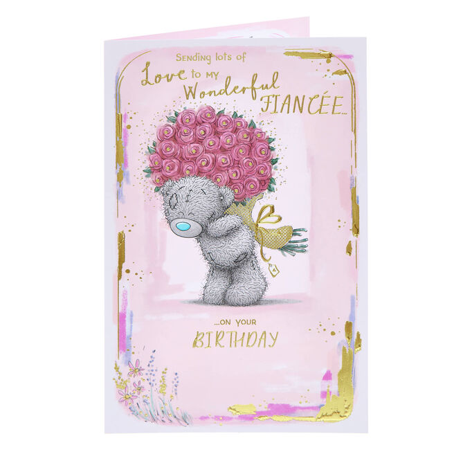 Me To You Tatty Teddy Wonderful Fiancee Birthday Card