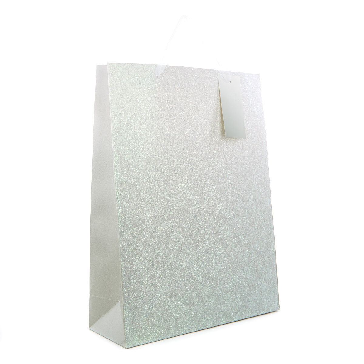 White glitter gift deals bags