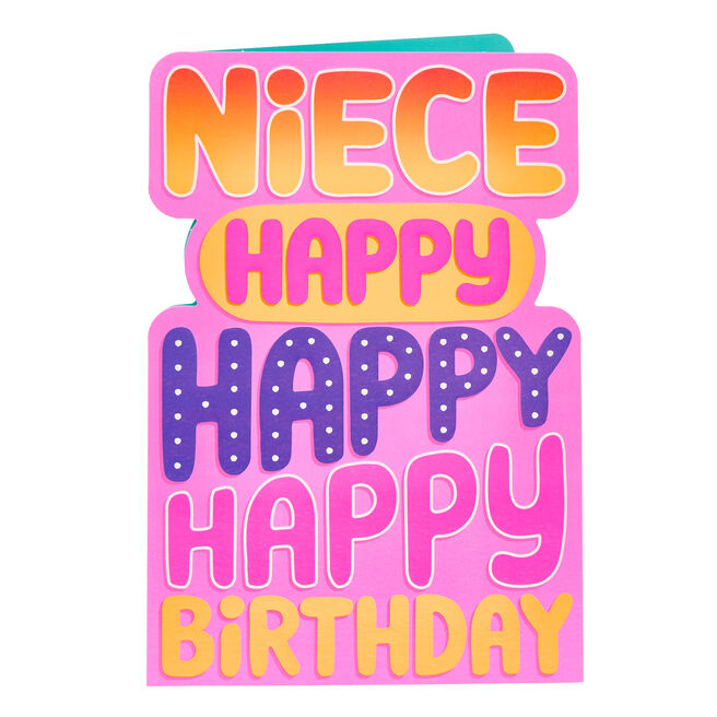 Niece Colourfy Birthday Card
