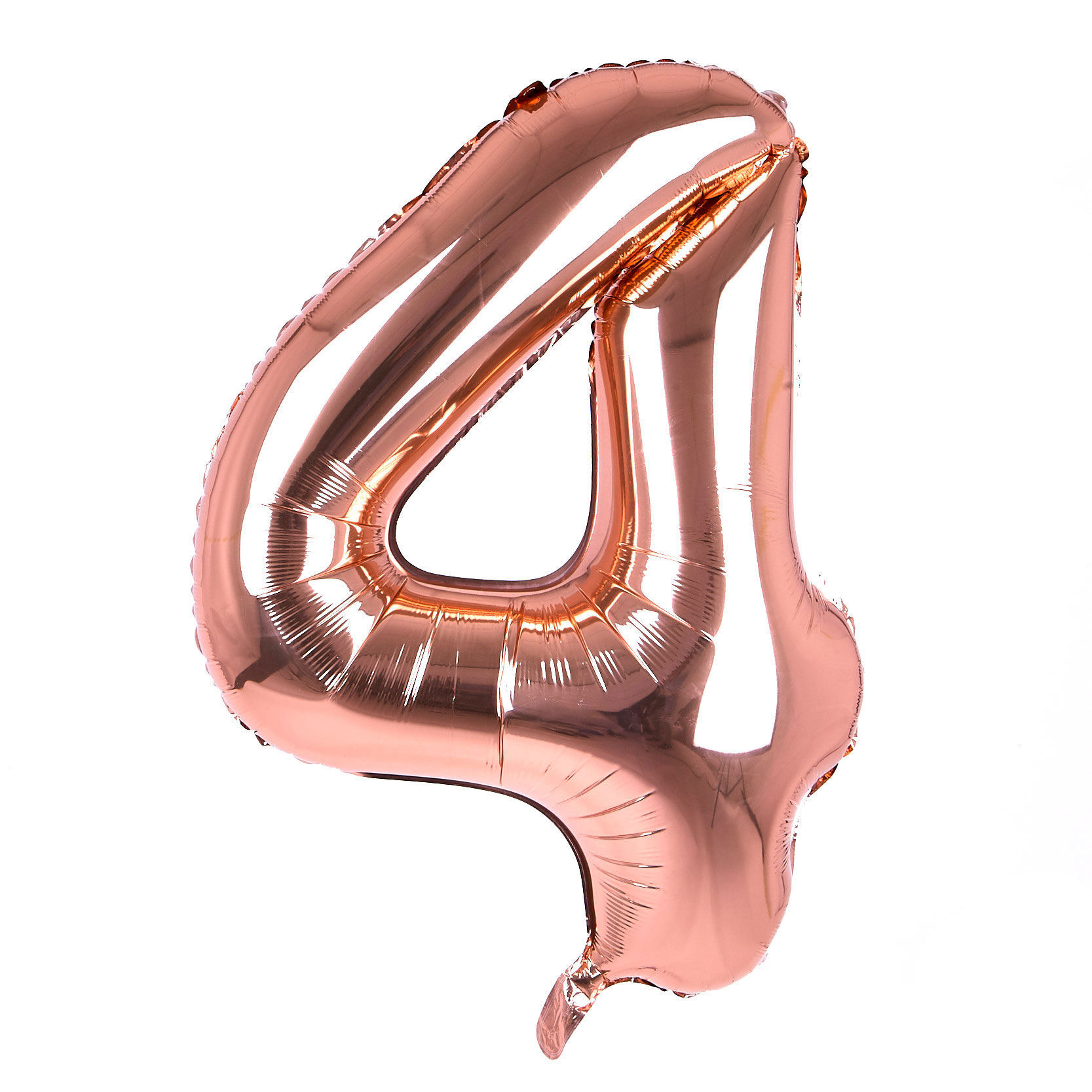 Buy Rose Gold Number 4 Giant Foil Helium Balloon (Deflated) for