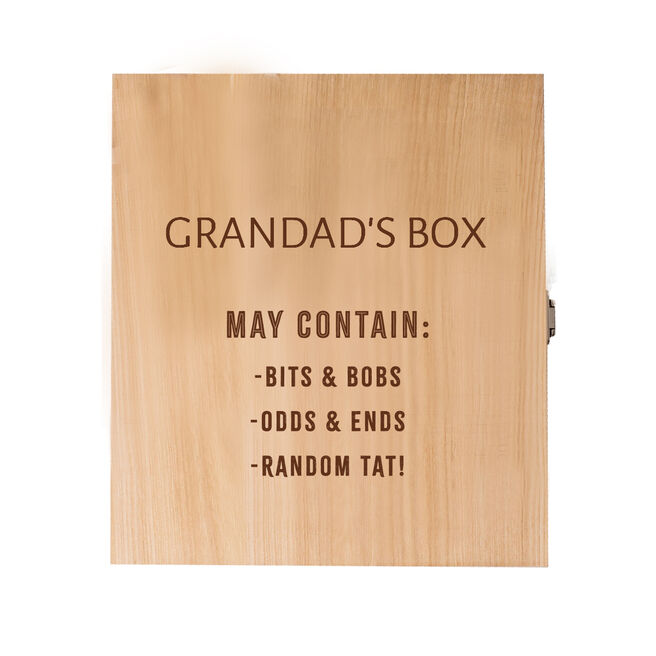 Personalised Wooden Keepsake Box - Grandad's Box