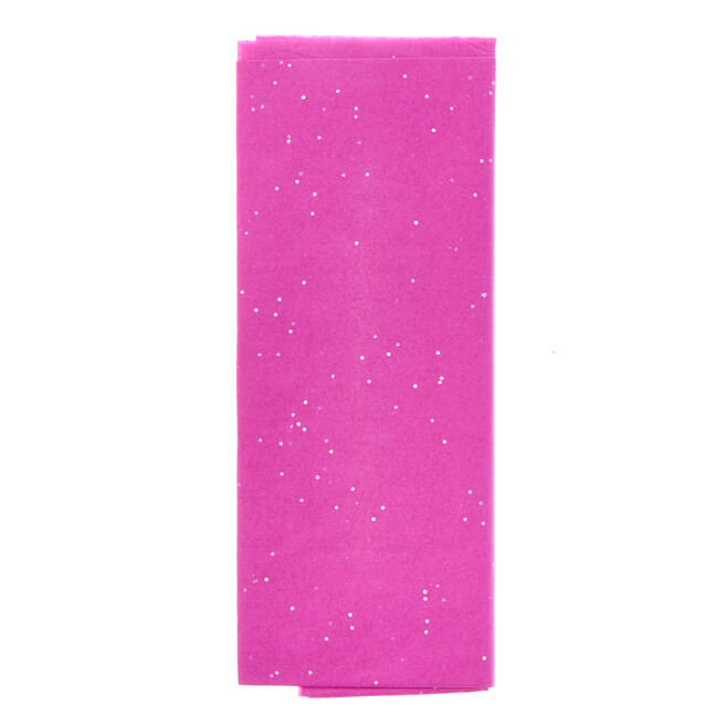 Pink Sequin Tissue Paper - 5 Sheets