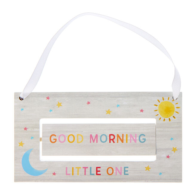 Good Morning & Goodnight Little One Spinning Plaque