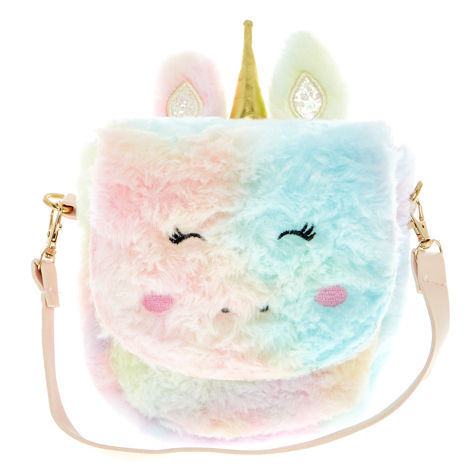 Buy Rainbow Unicorn Fluffy Handbag For Kids for GBP 3.99 Card